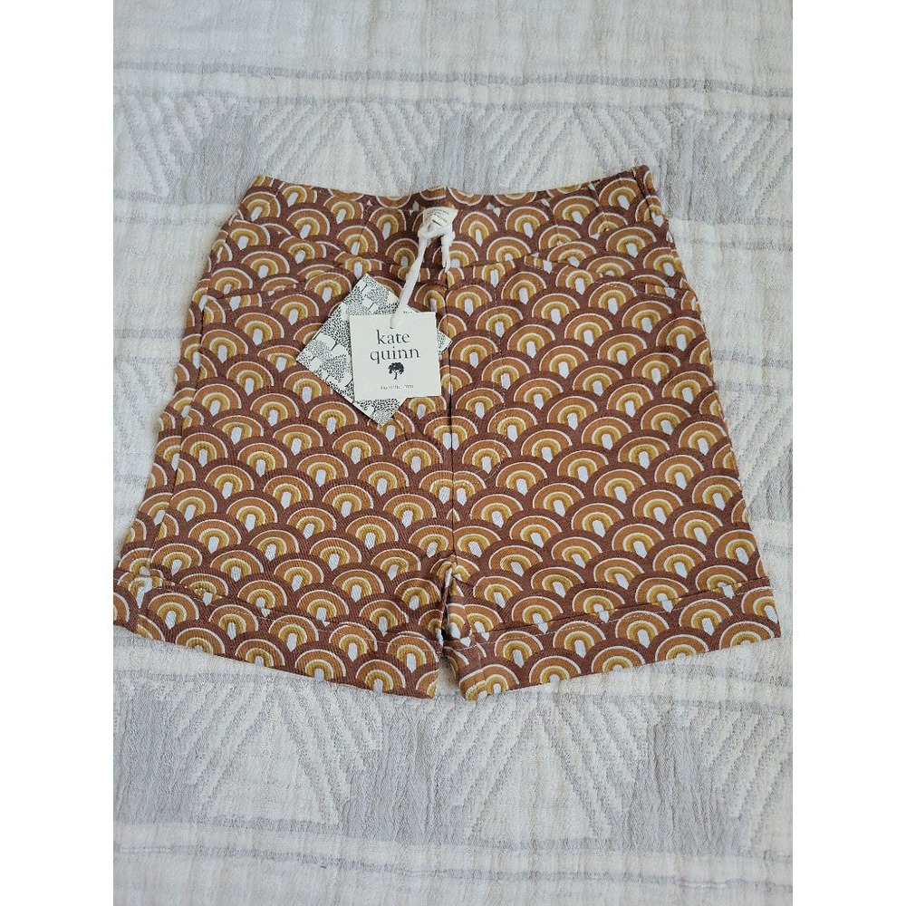 Kate Quinn cuffed pocket short | patina scallop | bamboo‎ - 6Y NIB